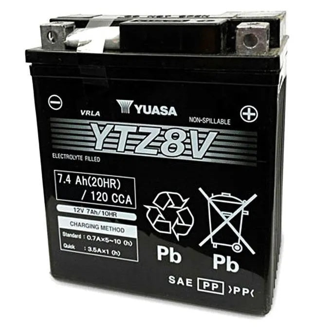 Yuasa YTZ8V (WC) 12V High Performance MF VRLA Motorcycle Battery
