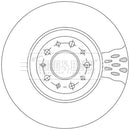 Borg & Beck Brake Disc Pair  - BBD5554 fits Tipo 1.4, 1.6 D 03/16-