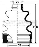 First Line Cv Joint Boot Kit Part No -FCB2887