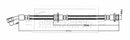 Borg & Beck Brake Hose  - BBH8888 fits Leaf all electric ZEO 2010-