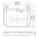 Borg & Beck Front Brake Pad Set - BBP2562 fits MINI Mini(F55,56) Cooper 7/14-
