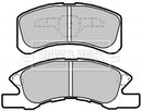 Borg & Beck Front Brake Pad Set - BBP2141 fits Daihatsu Charade,Cuore 03-07