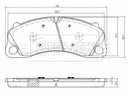 Borg & Beck Front Brake Pad Set - BBP2621 fits Porsche 911(991) 3.8T 09/13-