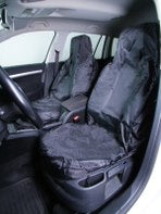 Hi Back Extra Front Pair Seat Covers (Medium-Large, Black)