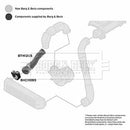 Borg & Beck Turbo Hose  - BTH1205 fits BMW E60, E61 520 D 03-07