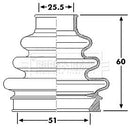 Borg & Beck Cv Joint Boot Kit  - BCB6189 fits VAG Octavia