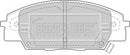 Borg & Beck Brake Pad Set -  BBP1742 fits Honda S2000 99-