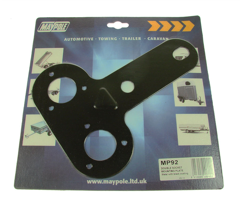 Maypole Double Socket Mounting Plate