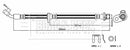 Borg & Beck Brake Hose  - BBH7437 fits Honda Accord VII