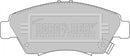 Borg & Beck Brake Pad Set - BBP1457 fits Honda Civic/CRX EG/EH/EK