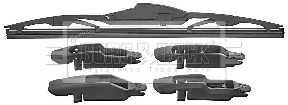 Borg & Beck Wiper Blade Rear Bulk Pack  - BW12R.10