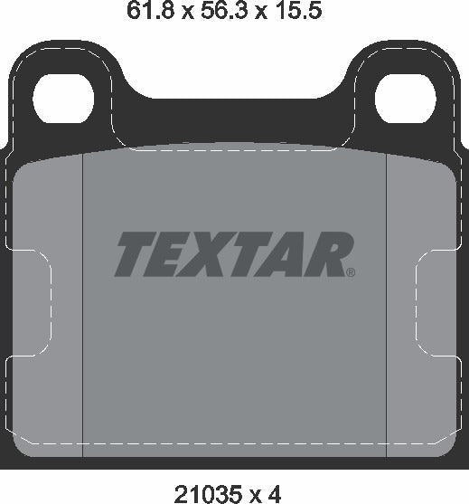 Textar Brake Pad Set - 2103501