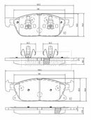 Borg & Beck Front Brake Pad Set -BBP2593