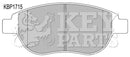 Key Parts Brake Pad Set - KBP1715 fits Peugeot 307 1.6,2.0,2.0HDi 01-