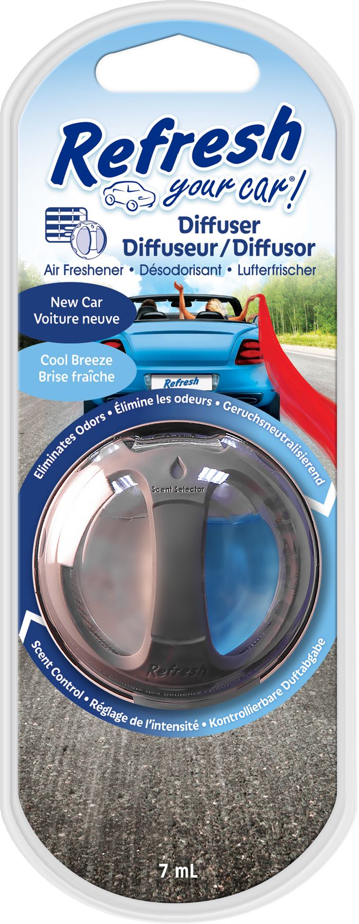 Refresh Your Car 301410500 Air freshener Dual Diffuser New Car/Cool Breeze