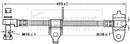 Borg & Beck Brake Hose Part No -BBH6996