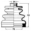 Borg & Beck Cv Joint Boot Kit Part No -BCB2829