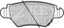 Key Parts Brake Pad Set - KBP1687 fits Vauxhall Astra/Zafira 1999-