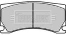 Borg & Beck Rear Brake Pad Set - BBP2327 fits Jaguar XK Series 08/06-