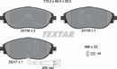Textar Brake Pad Set - 2473801