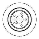 Borg & Beck Brake Disc Pair  - BBD5047 fits Subaru Legacy (rear) 2.2 89-