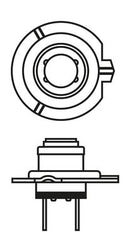 Bosch Pure/Lt H7 12V 55W Px26D (X2) Part No - 1987301622