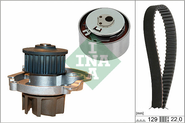 INA Water Pump & Timing Belt Set Part No - 530046230