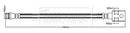 Borg & Beck Brake Hose  - BBH8820 fits Ranger (TKE) 2011-