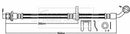 Borg & Beck Brake Hose  - BBH8027 fits Honda Civic 2.0i Sport 03-05