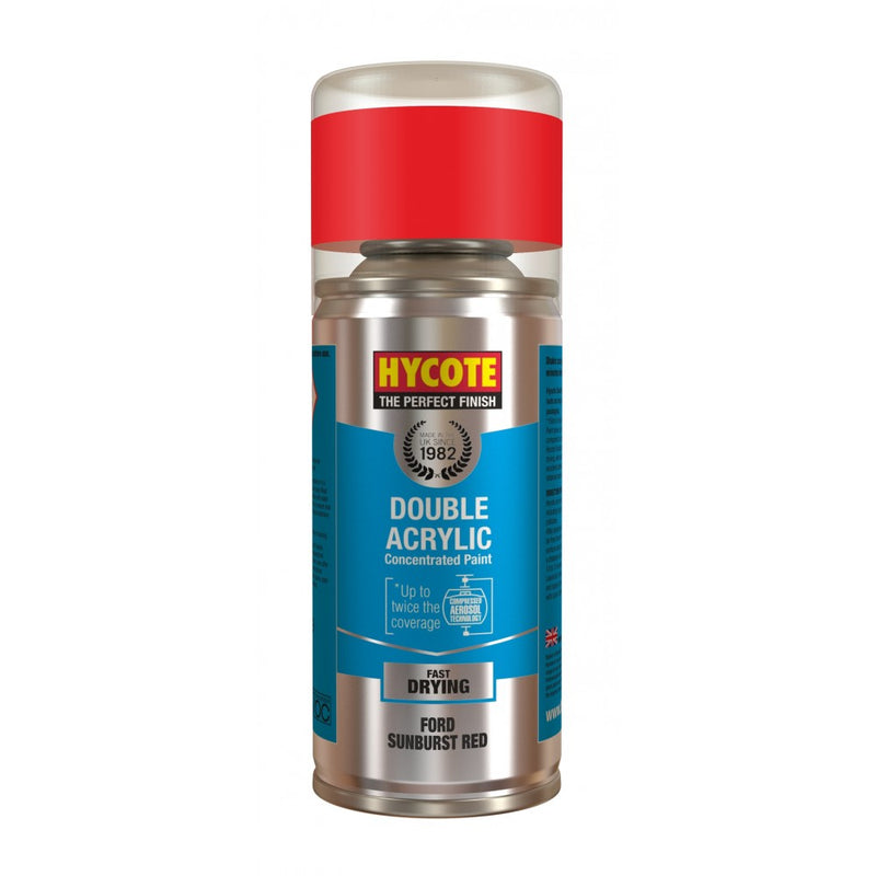 Hycote Double Acrylic Ford Sunburst Red Spray Paint - 150ml