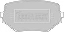Borg & Beck Brake Pad Set -  BBP1597 fits Suzuki Grand Vitara 98-05