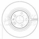 Key Parts Brake Disc Pair  - KBD4509 fits Audi A6 2.0,2.4 5/04-