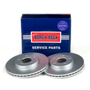 Borg & Beck Brake Disc Pair  - BBD4316 fits Ford Connect/Tourneo 01-