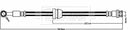 Borg & Beck Brake Hose  - BBH8560 fits CHEVROLET Spark 03/10-