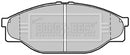 Borg & Beck Brake Pad Set -BBP1548