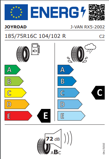 Joyroad 185 75 16 104R Van RX5 tyre
