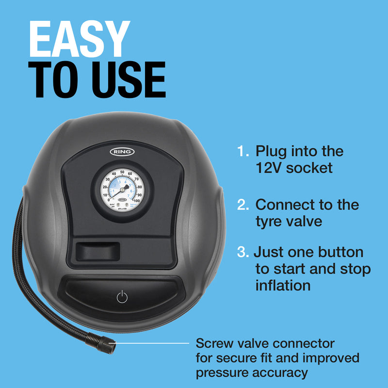 Ring Analogue Tyre Inflator (Great Value)  - RTC100