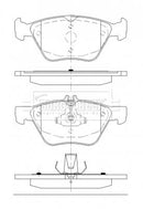 Borg & Beck Front Brake Pad Set - BBP2488 fits Mercedes E Class(S,W,211)03-08
