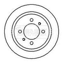 Borg & Beck Brake Disc Pair Part No -BBD4096