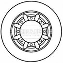 Borg & Beck Brake Disc Pair  - BBD5233 fits Nissan Cabstar 4.5t 06-