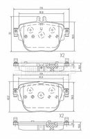 Borg & Beck Brake Pad Set Rear - BBP2673 fits E Class (W213) 01/16-