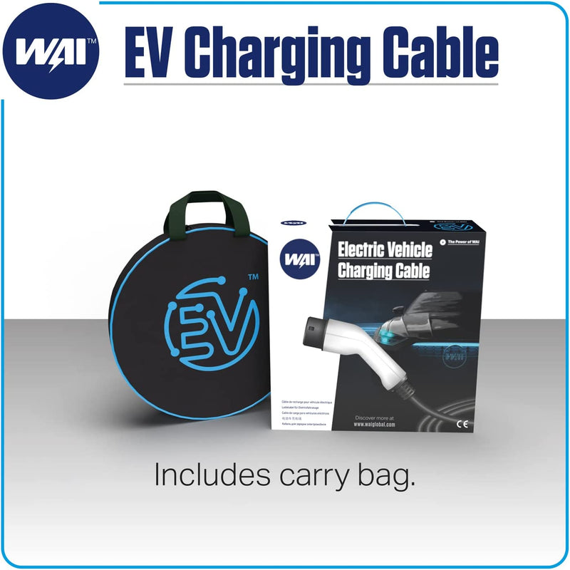 WAI EV Charging Cable - 16AMP 1F To UK WC