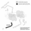 Borg & Beck Turbo Oil Hose  - BTH1008 fits Fiat Ducato 2.5 D-TD 94-02