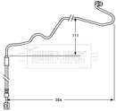 Borg & Beck Brake Hose Part No -BBH7534