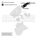 First Line Air Filter Hose  - FTH1490 fits Chevrolet Epica,Evanda 03/07