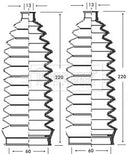 Borg & Beck Steering Gaiter Kit Part No -BSG3243