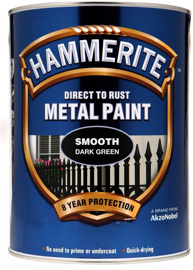 Hammerite Smooth Dark Green Paint - 750ml