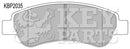 Key Parts Brake Pad Set -KBP2035
