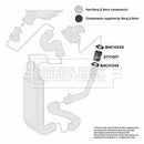 Borg & Beck Turbo Interclr Hose  - BTH1017 fits Fiat Ulysee 2.0 JTD 94-02
