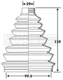 First Line Cv Joint Boot Kit  - FCB6278 fits Renault Laguna II